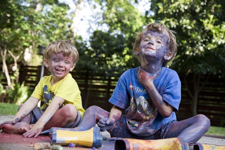 Max & Miles with Chalk + Rain