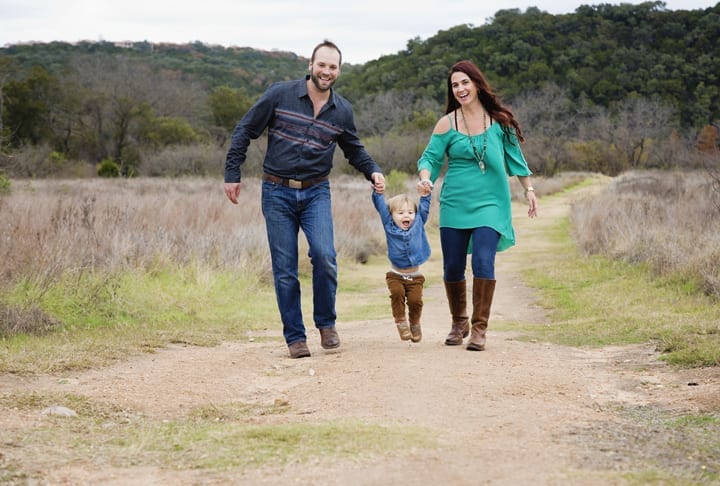 Common Ford Ranch Holiday Portrait Session Austin Texas