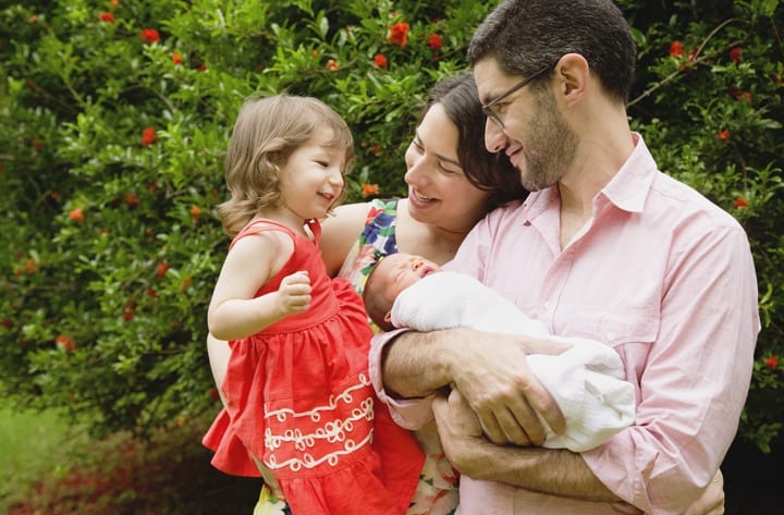 Baby Juniper newborn family photo session