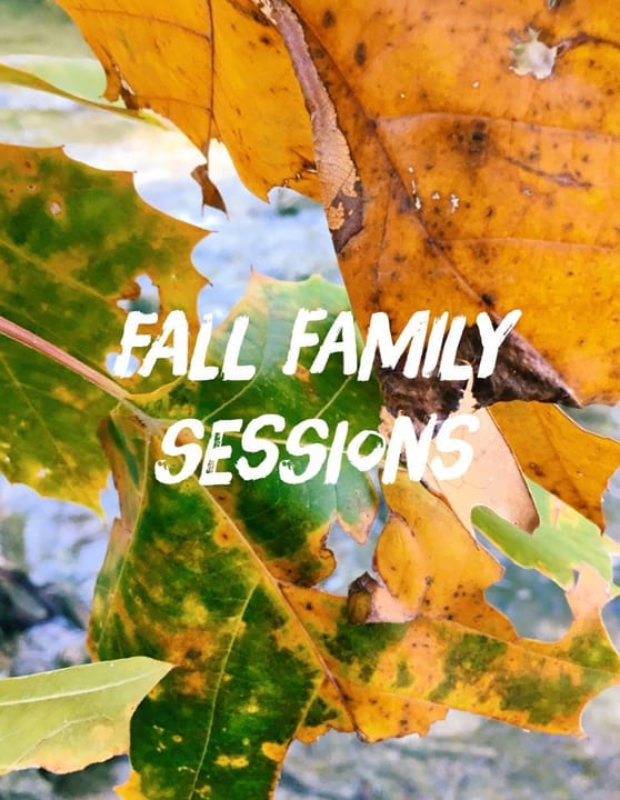 Fall Family Sessions – Booking Now