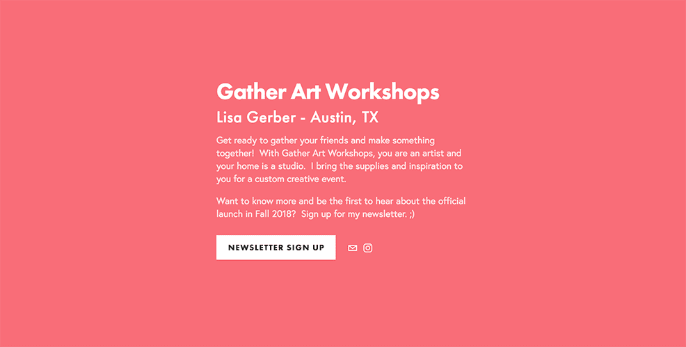 Gather Art Workshops – Photo Session