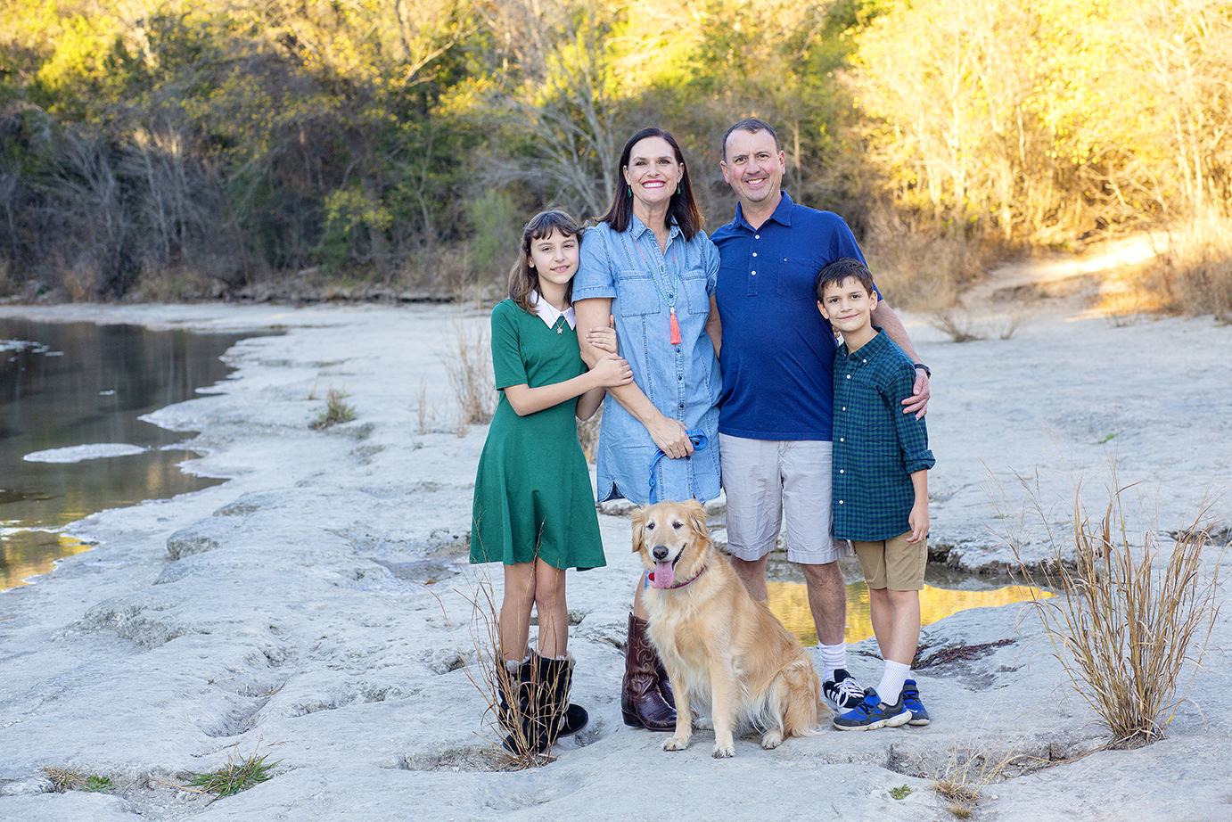 family photo session at Bull Creek District Park