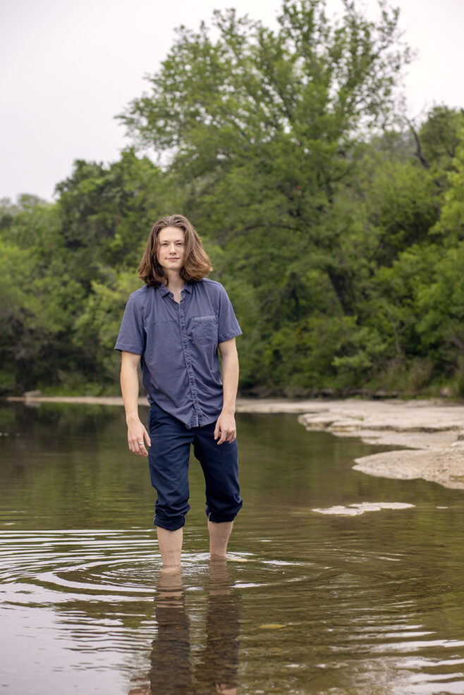 bull creek senior photo session austin boy