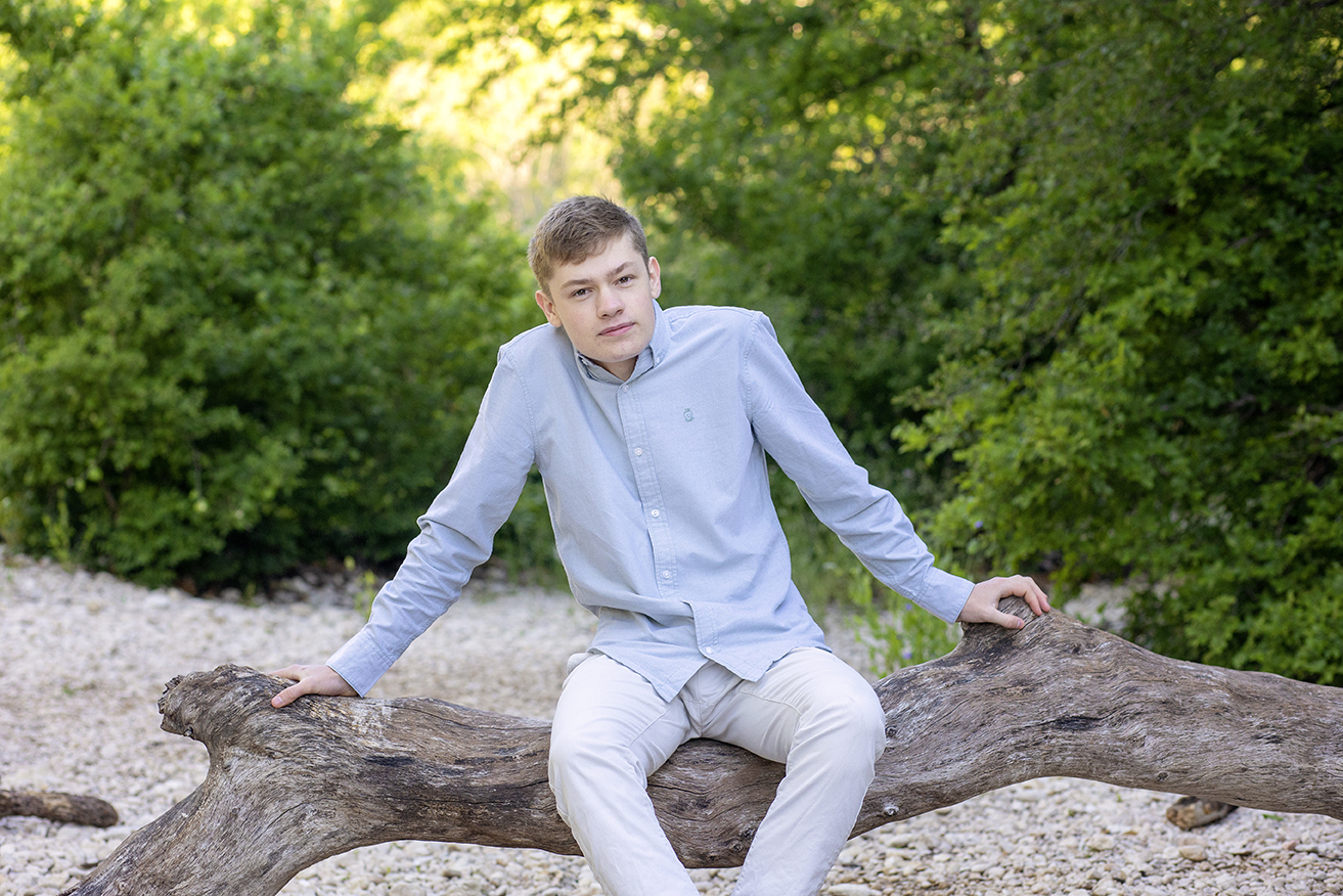 Rock Climbing at Gus Fruh – Senior Photo Session