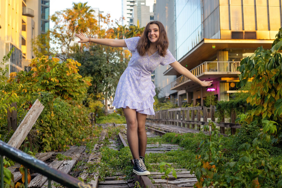 high school senior photo session downtown austin, texas