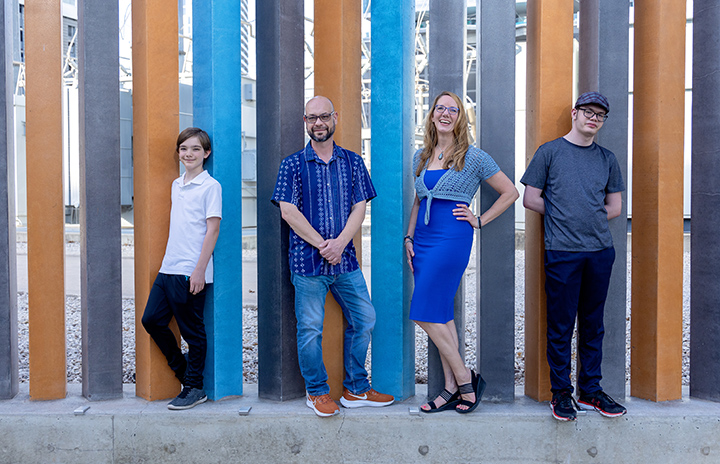 family photo session in the seaholm area in austin, texas