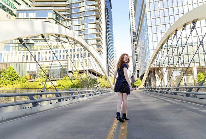 butterfly bridge senior photo session austin texas