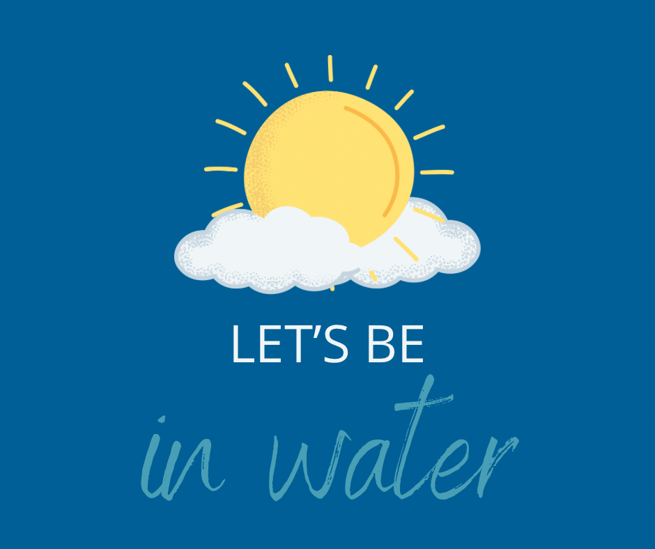 let's be in water graphic illustration