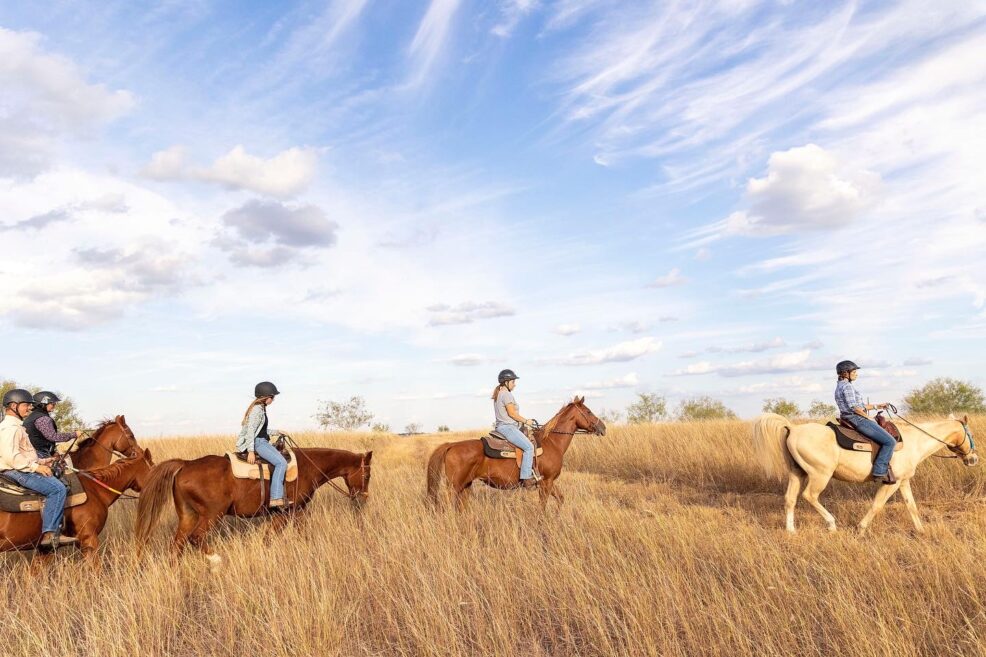 horse trail ride in Texas