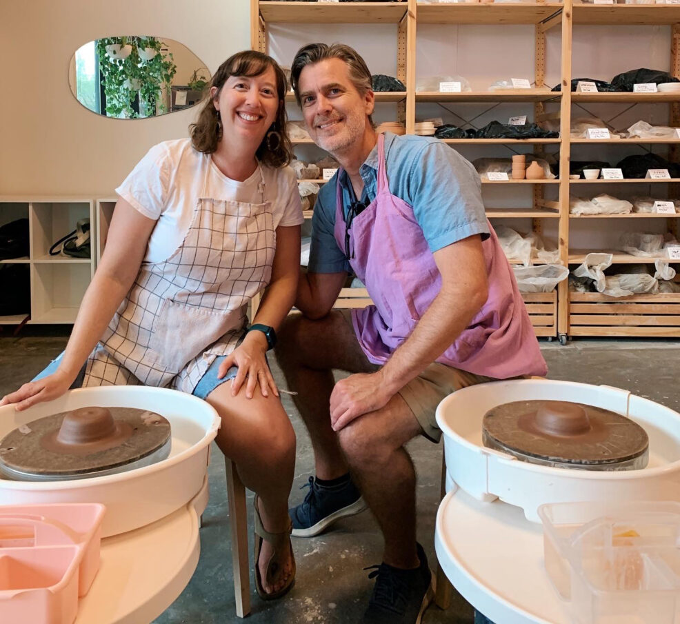couples date night ceramics class in Austin, Texas