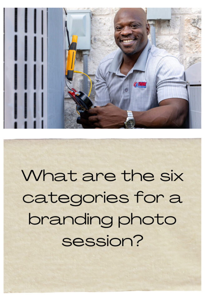 what are the six categories for a branding photo session