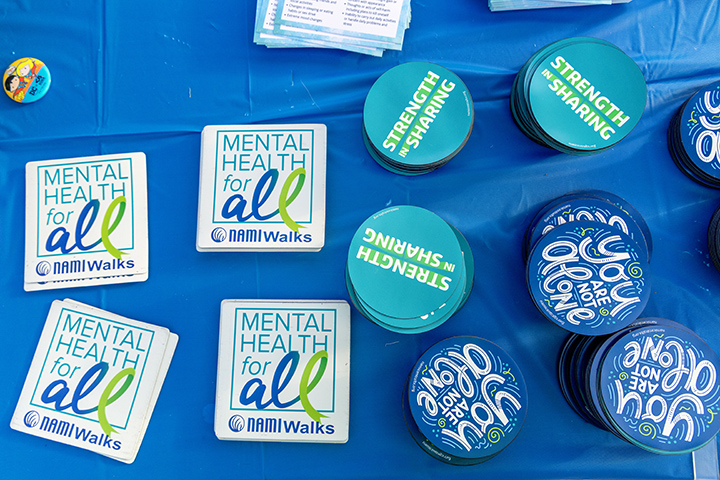 mental health swag - buttons and magnets