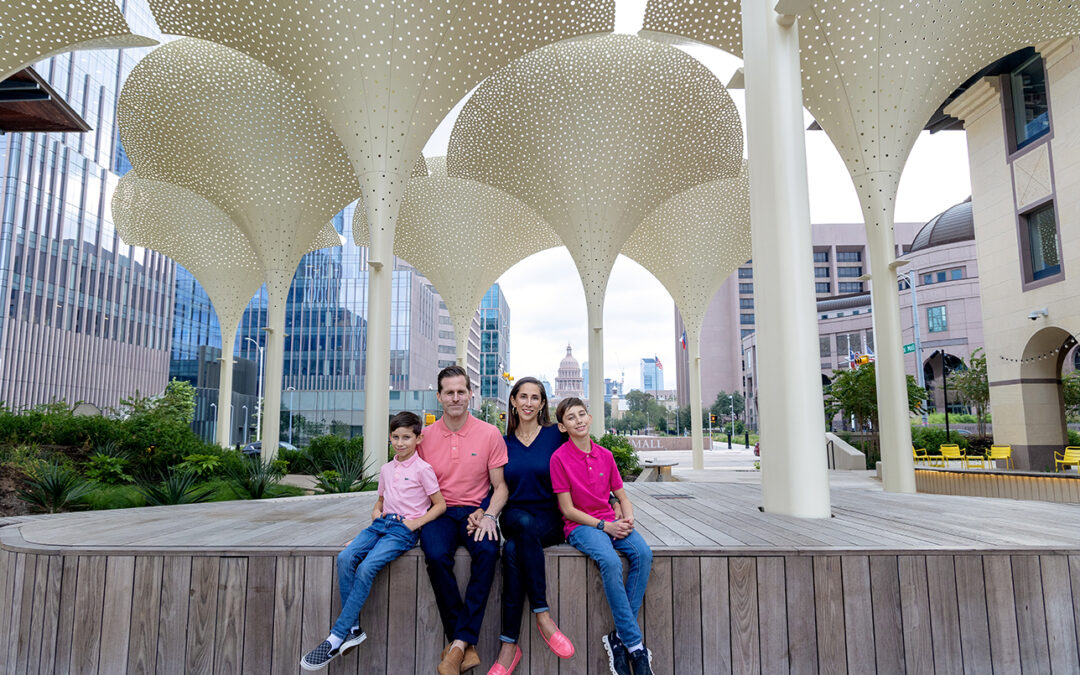 blanton museum family photo session austin texas