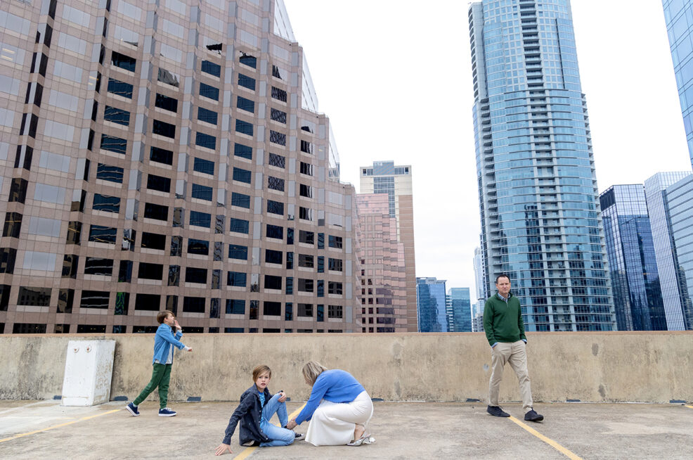 downtown garage rooftop skyline austin texas