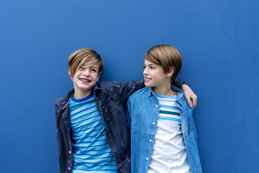 blue wall brothers photo session