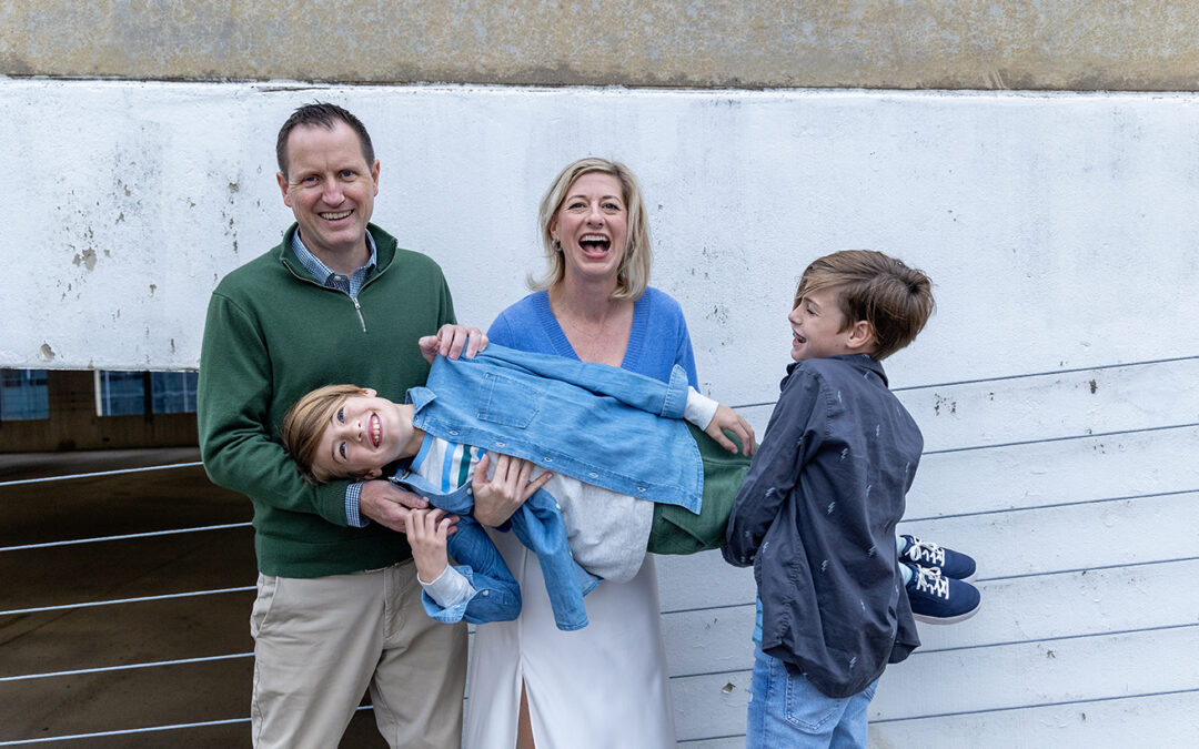 family photo session rooftop downtown austin texas