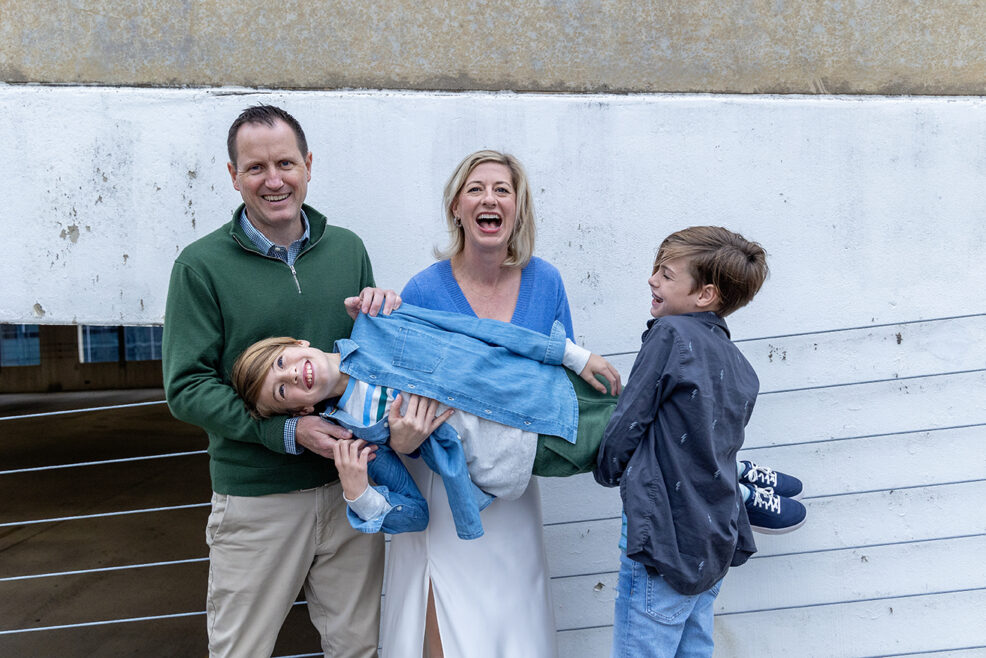 family photo session rooftop downtown austin texas