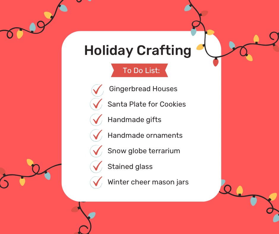 holiday crafting list for families in austin, texas for winter 2023