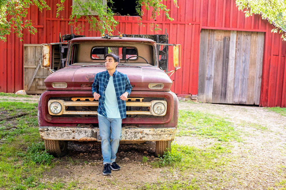 boy senior photo session round rock