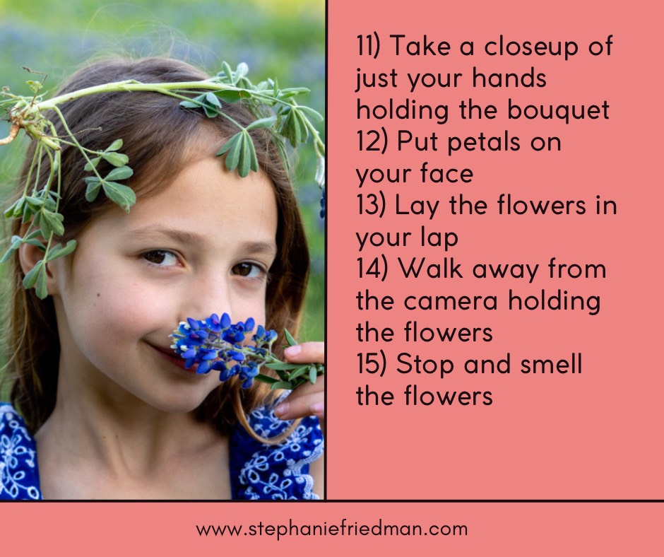 tips on how to pose with flowers for photos