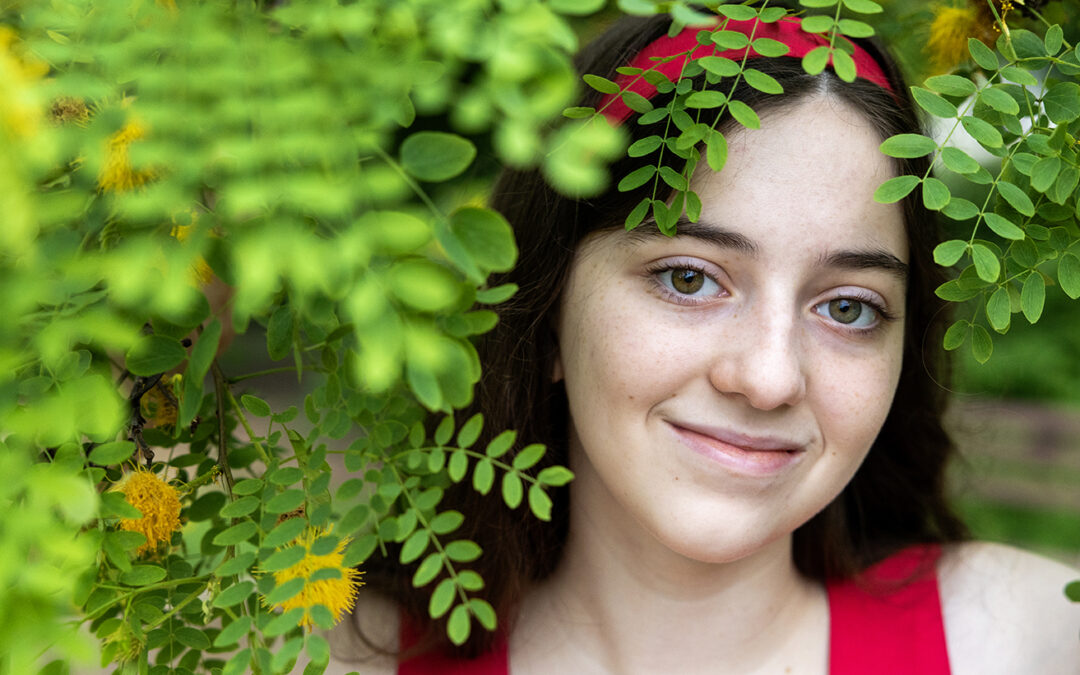 senior high school girl photo session spring wildflowers mueller southwest greenway austin texas