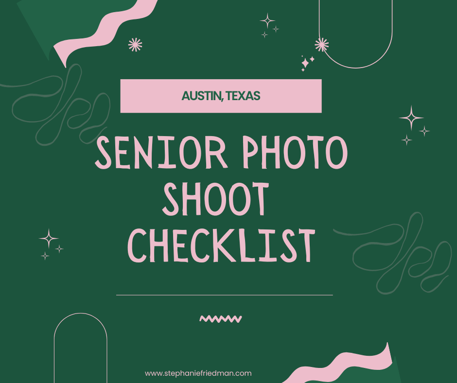 high school senior photo shoot checklist session preperation
