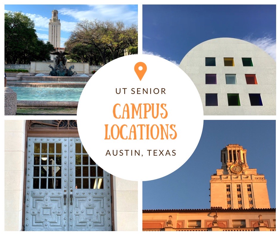 where on the university of texas campus to take senior photos