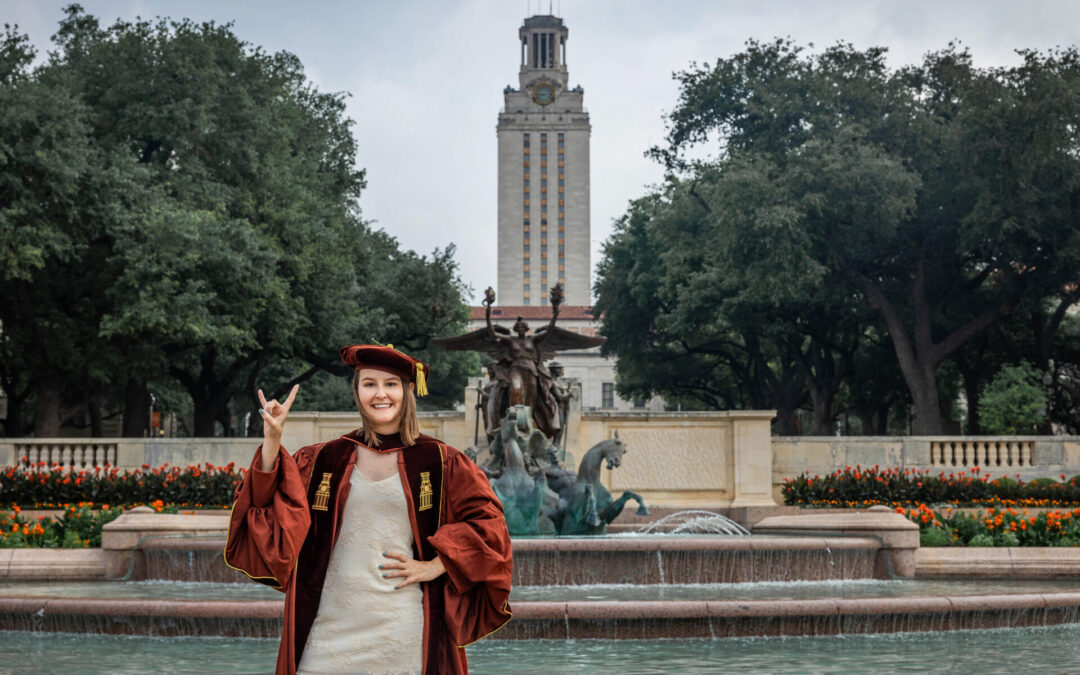 university of texas phd graduation photo session