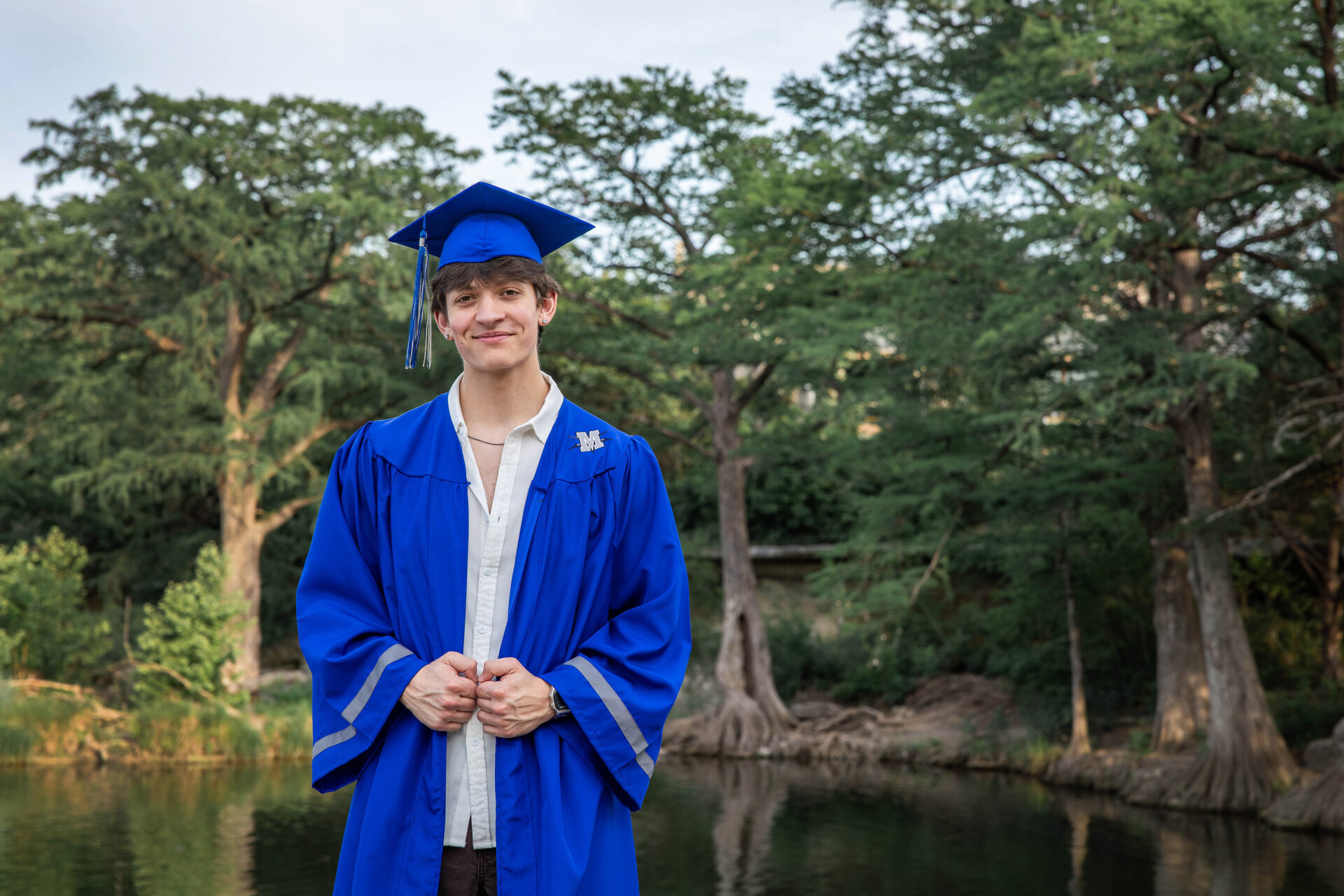 mckinney falls state park high school senior photo session in austin, texas by stephanie friedman photography