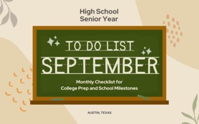 High School Senior Year Checklist – September