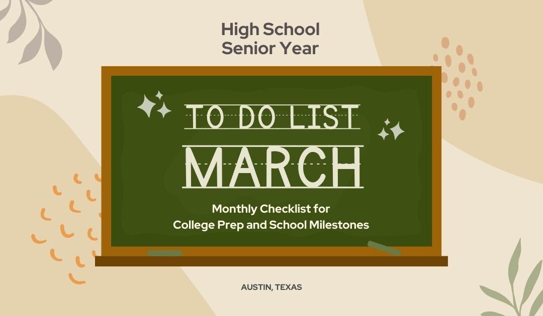 High School Senior Year Checklist – March