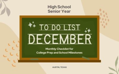 High School Senior Year Checklist – December