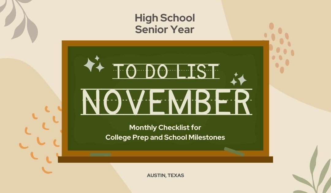 High School Senior Year Checklist – November