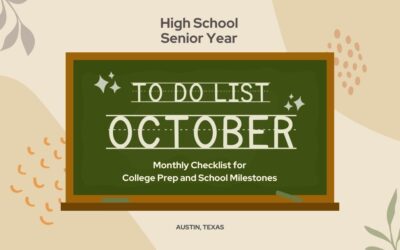 High School Senior Year Checklist – October