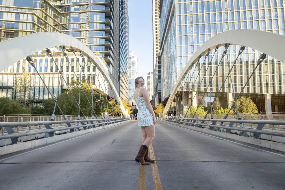 butterfly bridge high school senior photo session