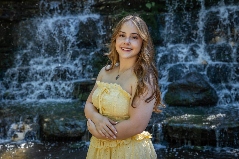 zilker botanical garden high school senior photo session