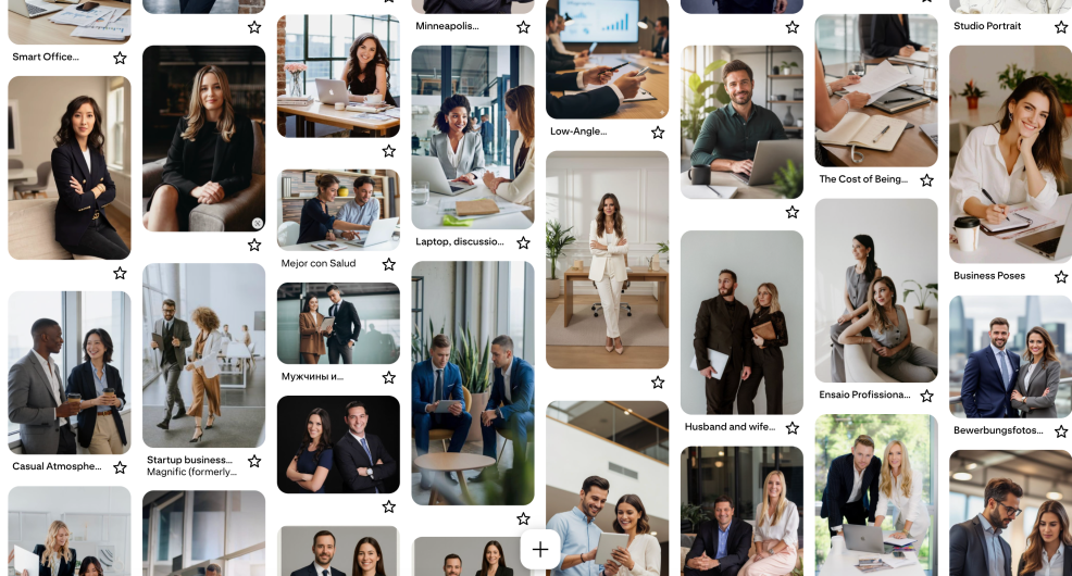 pinterest mood board for it consultant branding photo session