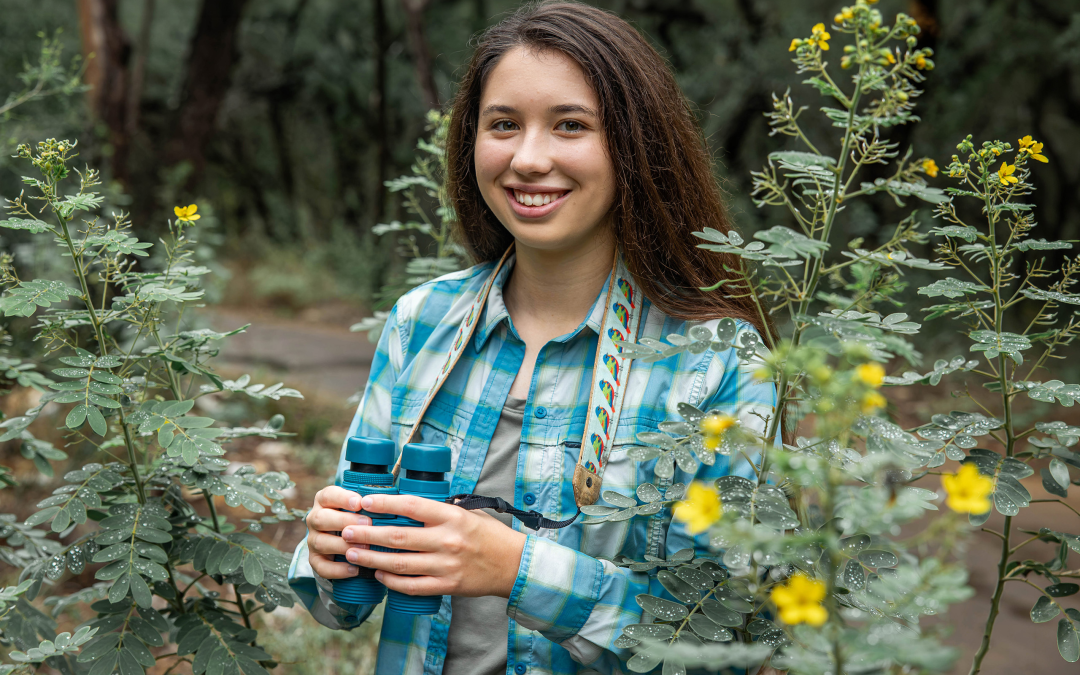 high school senior birder photo session on south austin trail